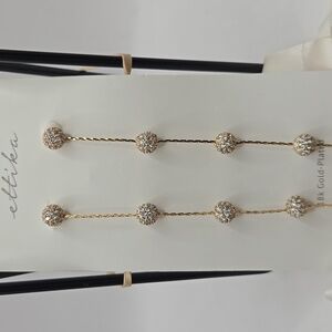 NWT Ettika Gold and Silver Dangle Earrings